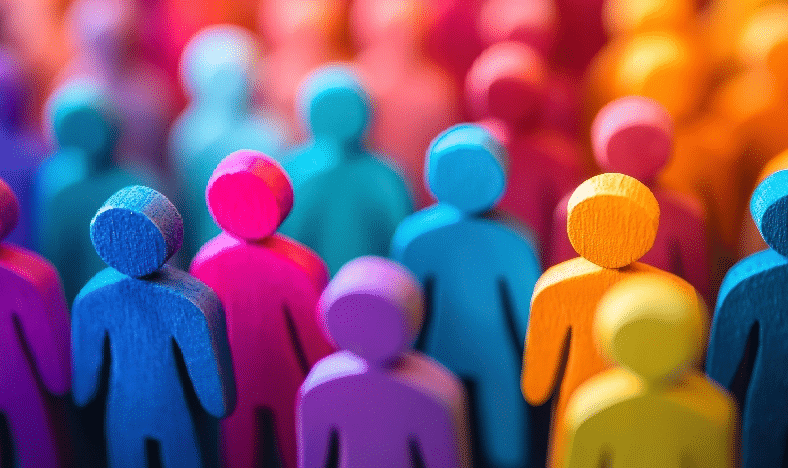 Wooden People in Different Colors